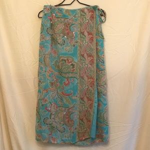 Rene derby collection wrap skirt large
